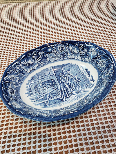 Liberty Blue Minute Men 9" Serving Bowl