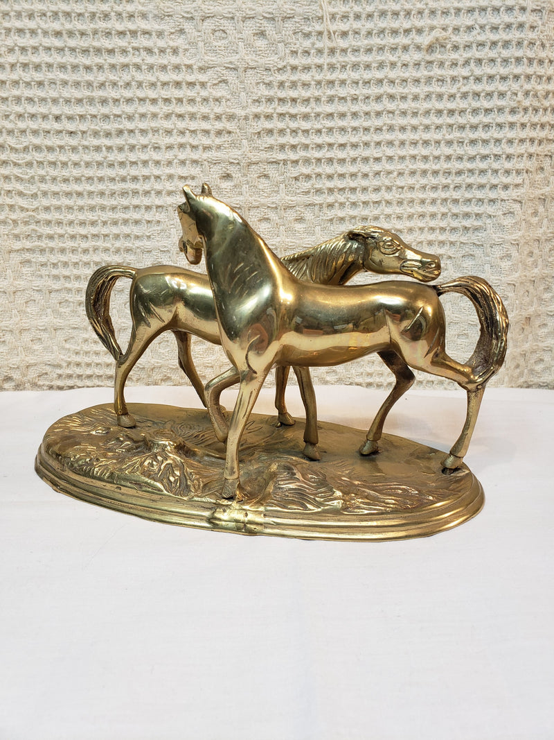 Brass Horse Pair