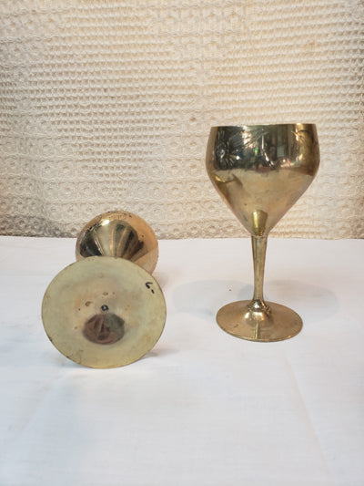 Brass Engraved Goblets