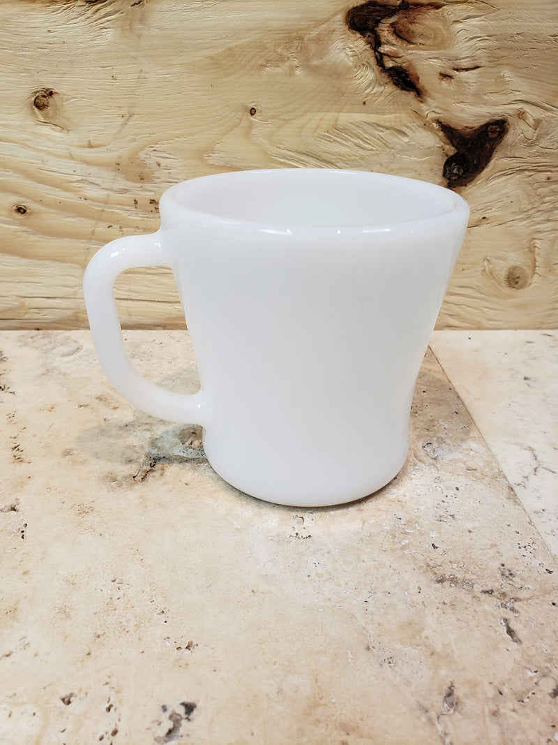 Anchor-Hocking Fire-King Milk Glass D Handle Mug
