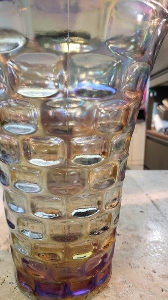 Federal Carnival Smoke Glass Vase