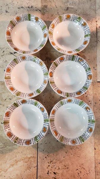 Broadhurst Ironstone Capri Pattern Cereal Bowls