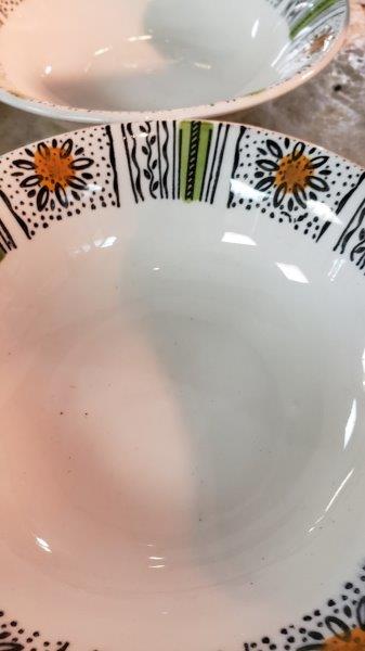 Broadhurst Ironstone Capri Pattern Cereal Bowls