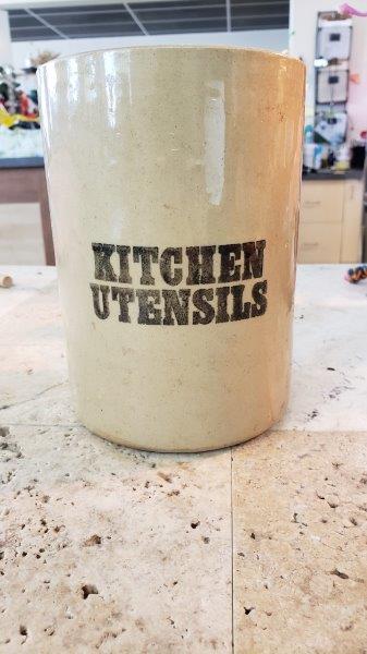 Pearsons of Chesterfield Stoneware Kitchen Utensil Holder