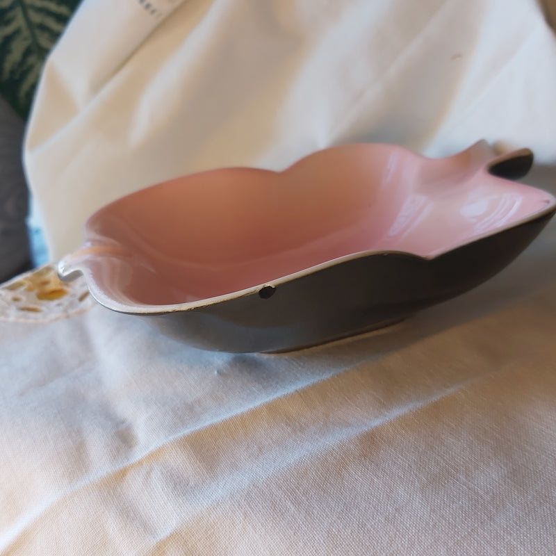 Pink and Grey Vintage Ceramic trinket Dish