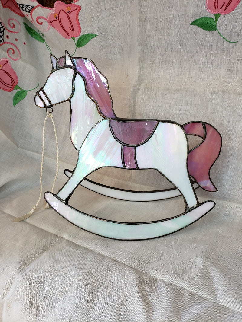 Stained Glass Rocking Horse